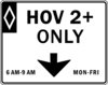 High Occupancy Vehicle Lane Clip Art